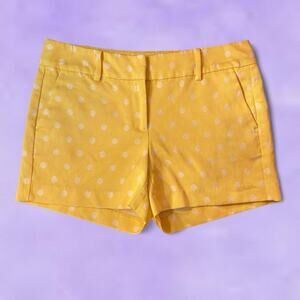 Ann Taylor yellow polka dot shorts
